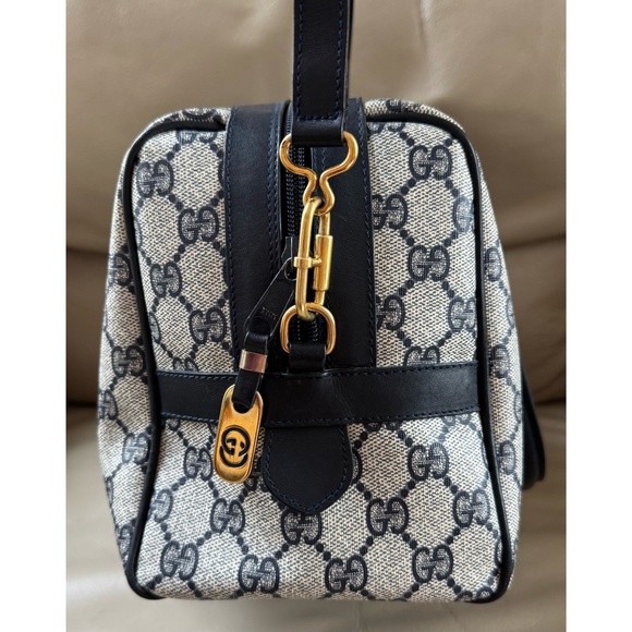 Gucci Satchel Bag in Black, Red, and Blue - Picture 3 of 16